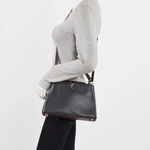 Louis Vuitton Cobalt/Pink Taurillon Leather Capucines BB Bag